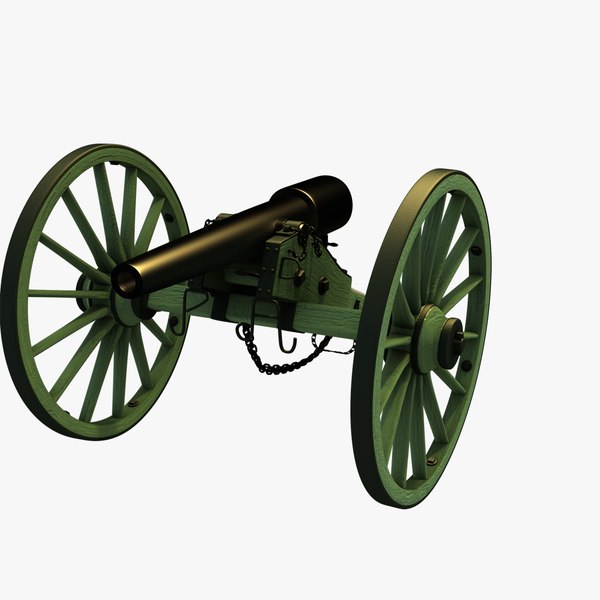 10pounder parrott rifle civil war 3D TurboSquid 1261213