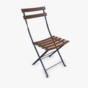 Old Chair1 Low-poly PBR 3D