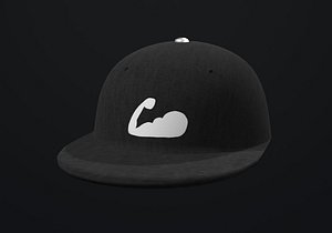 stylistic cap strong symbol 3D model