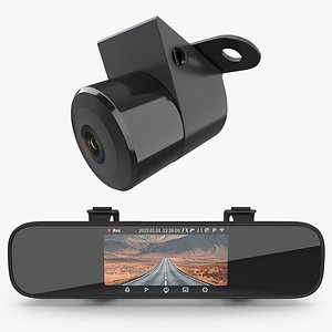 rearview mirror smart cam 3D model