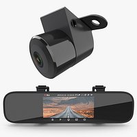 Rearview Mirror Smart Cam with Reverse Camera