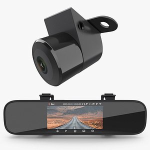 Rearview Mirror Smart Cam with Reverse Camera