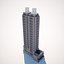 3D 191 Peachtree Tower- Downtown Atlanta model