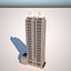 3D 191 Peachtree Tower- Downtown Atlanta model