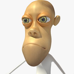 3d model rigged cartoon cool guy