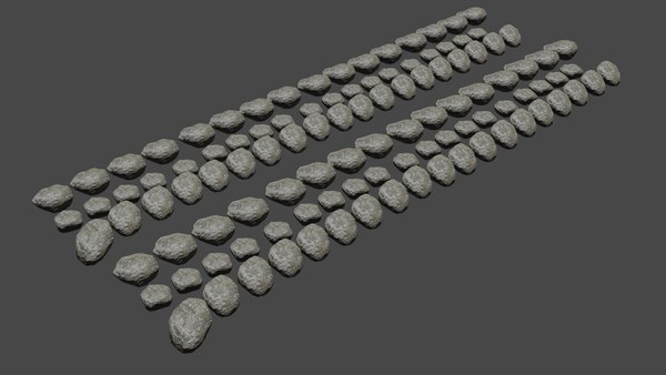 100 STONE 3D model