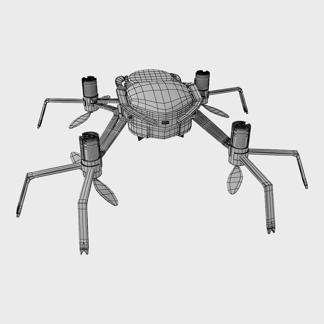 3D drone quadrocopter spider - TurboSquid 1279273