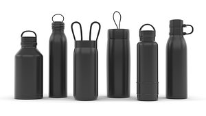 Water Bottle Collection 3D model