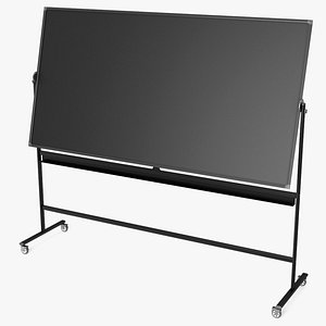 Mobile Dry Erase Board Black