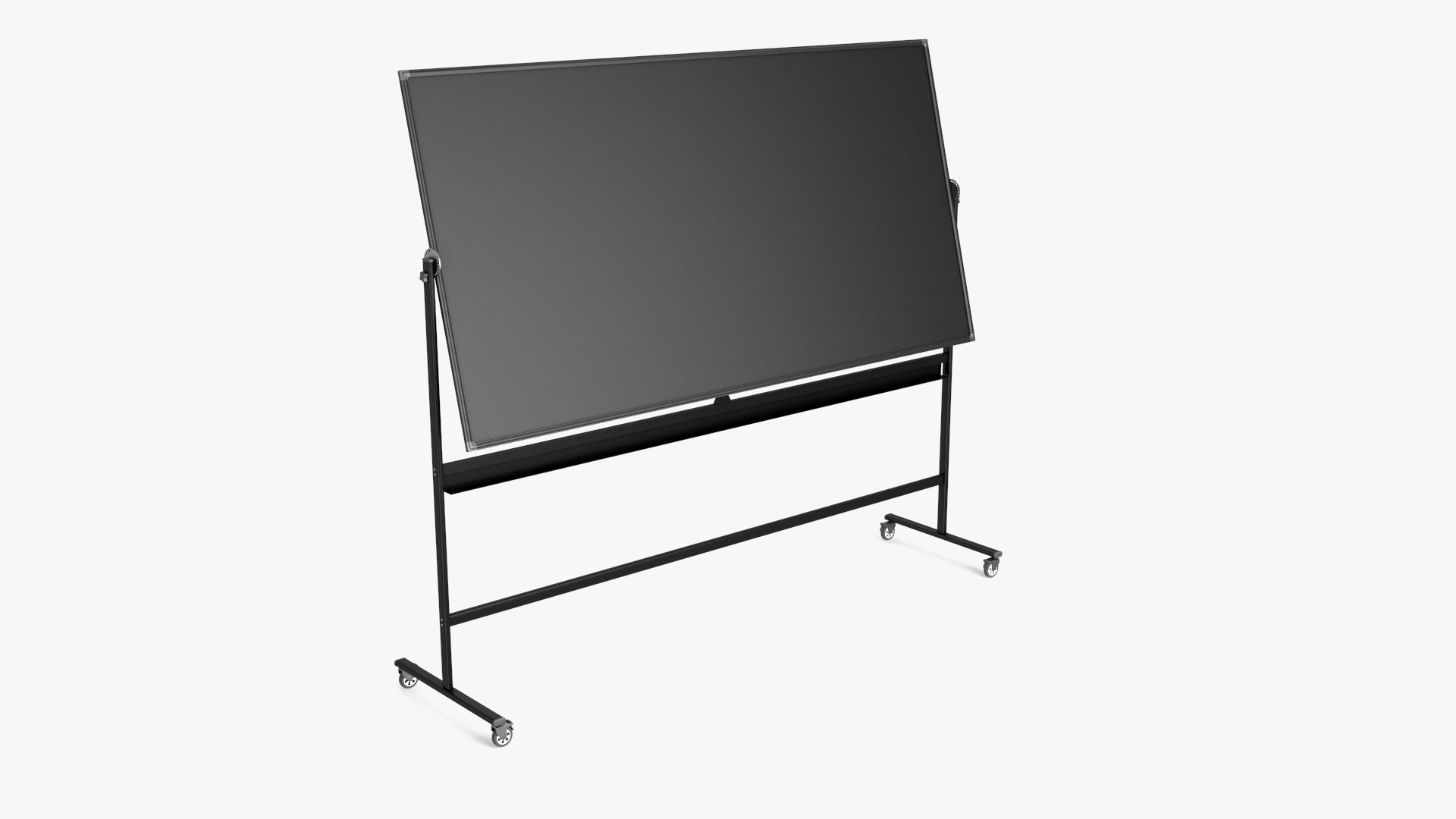 3D Mobile Dry Erase Board Black Model TurboSquid 2161285