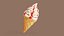 Ice Cream Stylized 3D model
