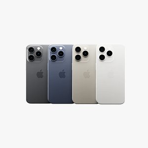 3D Apple iPhone Pro in Official Colors and Design