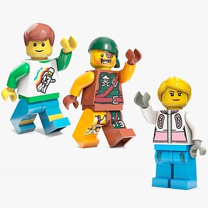 LEGO Minifigures Rigged for Maya Collection