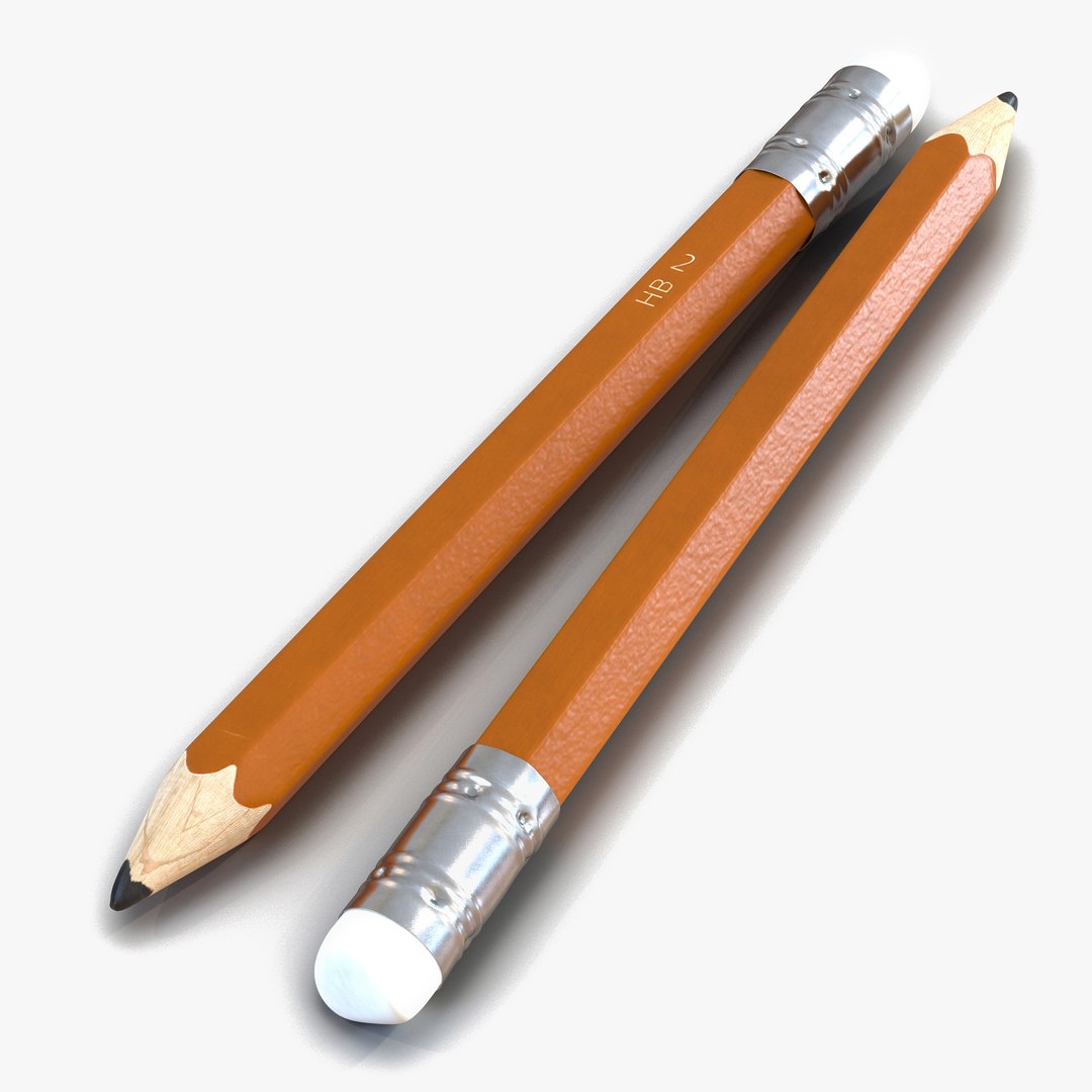 Short Pencil Generic 3D Model 3D model preview