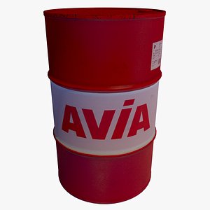 barrel avia oil 3D