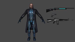 Nick Fury 3D model