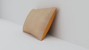 Rectangular Fabric Pillow 3D model