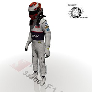 sauber driver kamui kobayashi 3d model