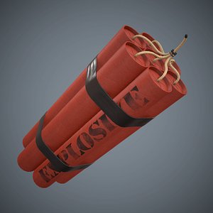 Dynamite Game Ready Low-Poly PBR