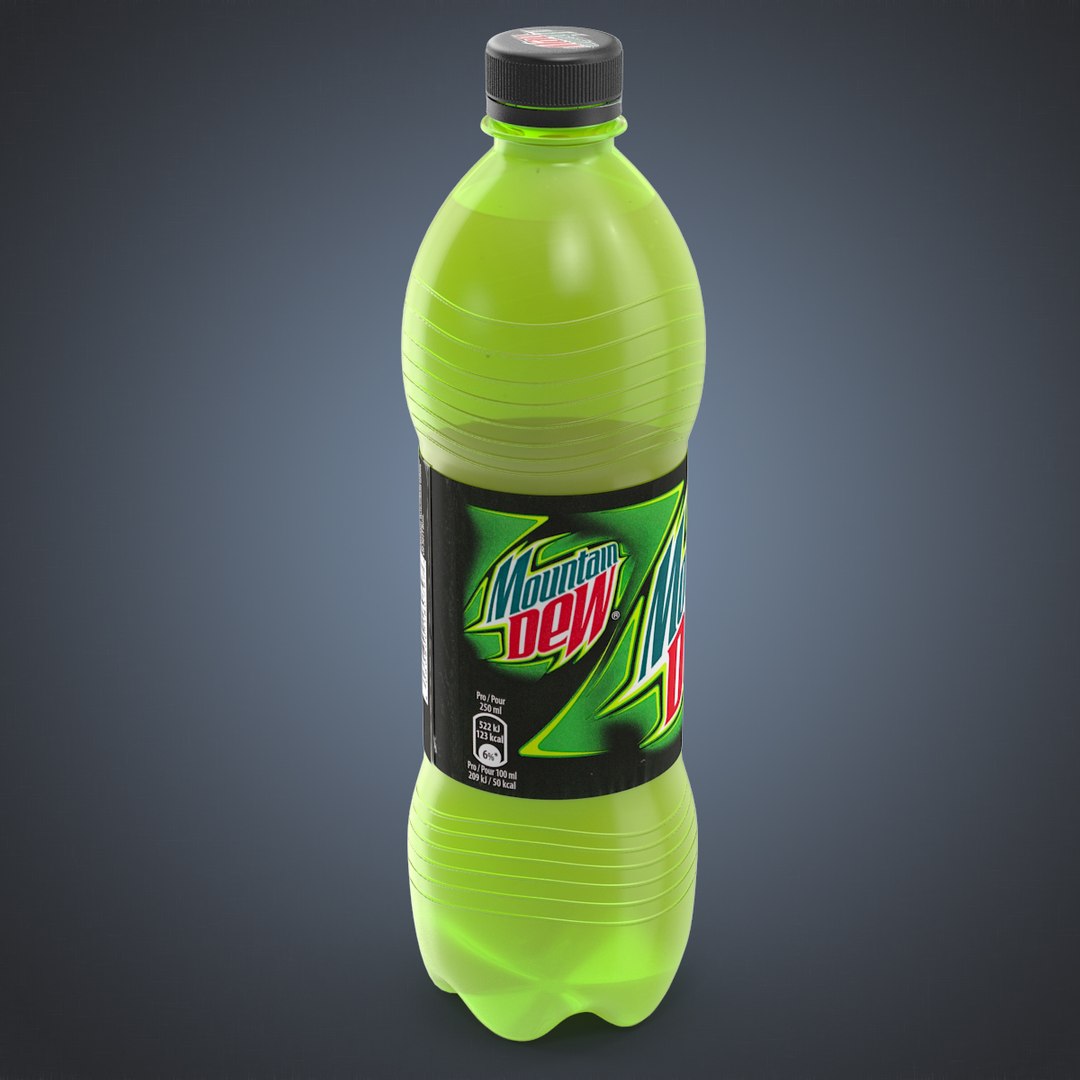 Mountain Dew Bottle 3d Max