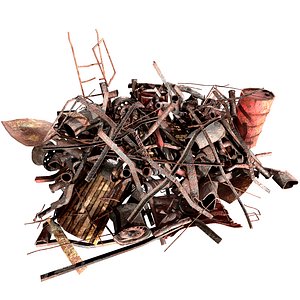 3D model Trash metal n1