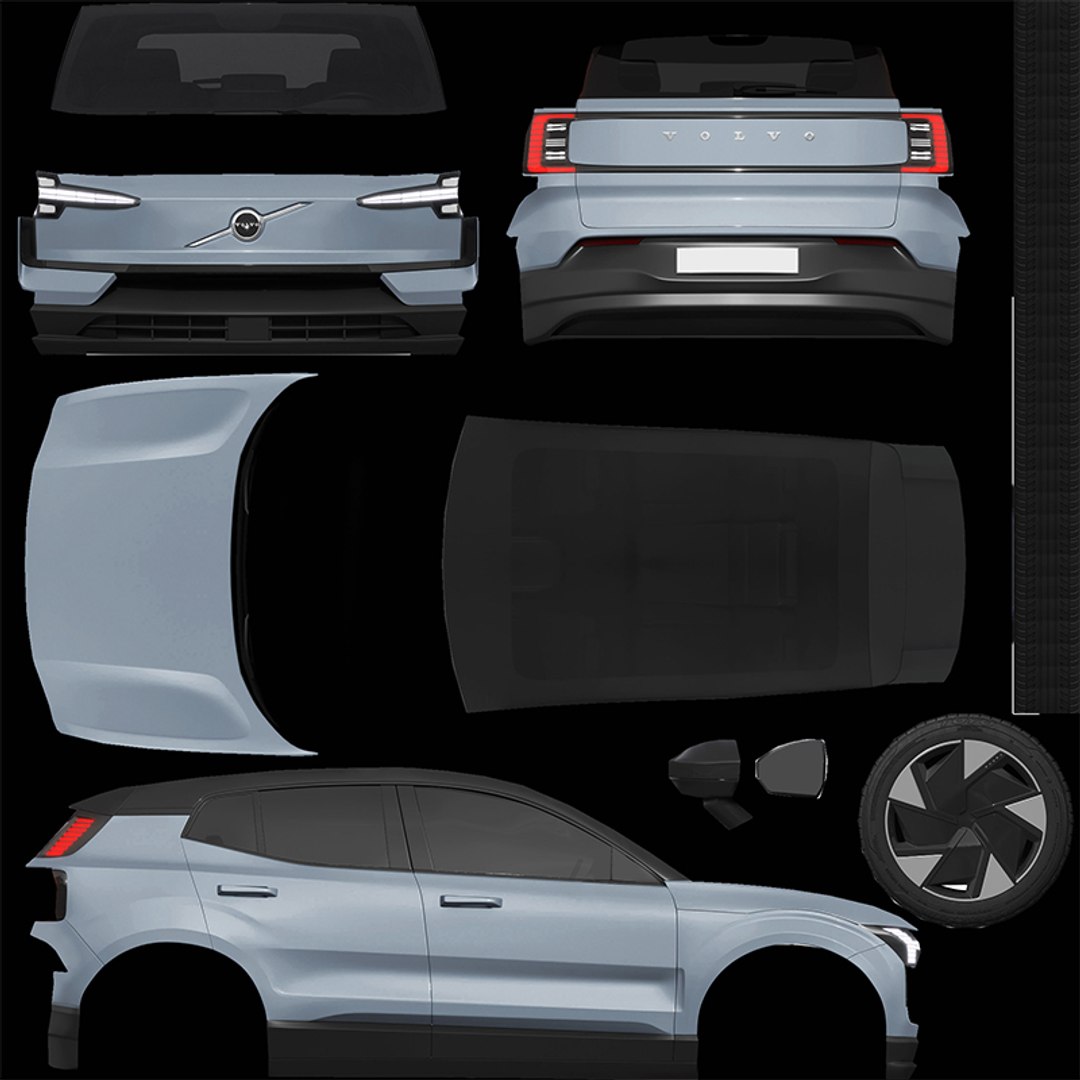 Volvo EX30 2024 3D Model - TurboSquid 2144340