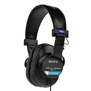 3D Studio Monitor Headphone Sony MDR-7506 model