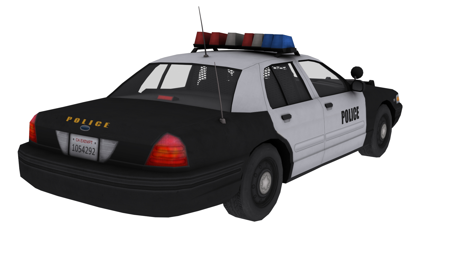 3D police car model - TurboSquid 1680039