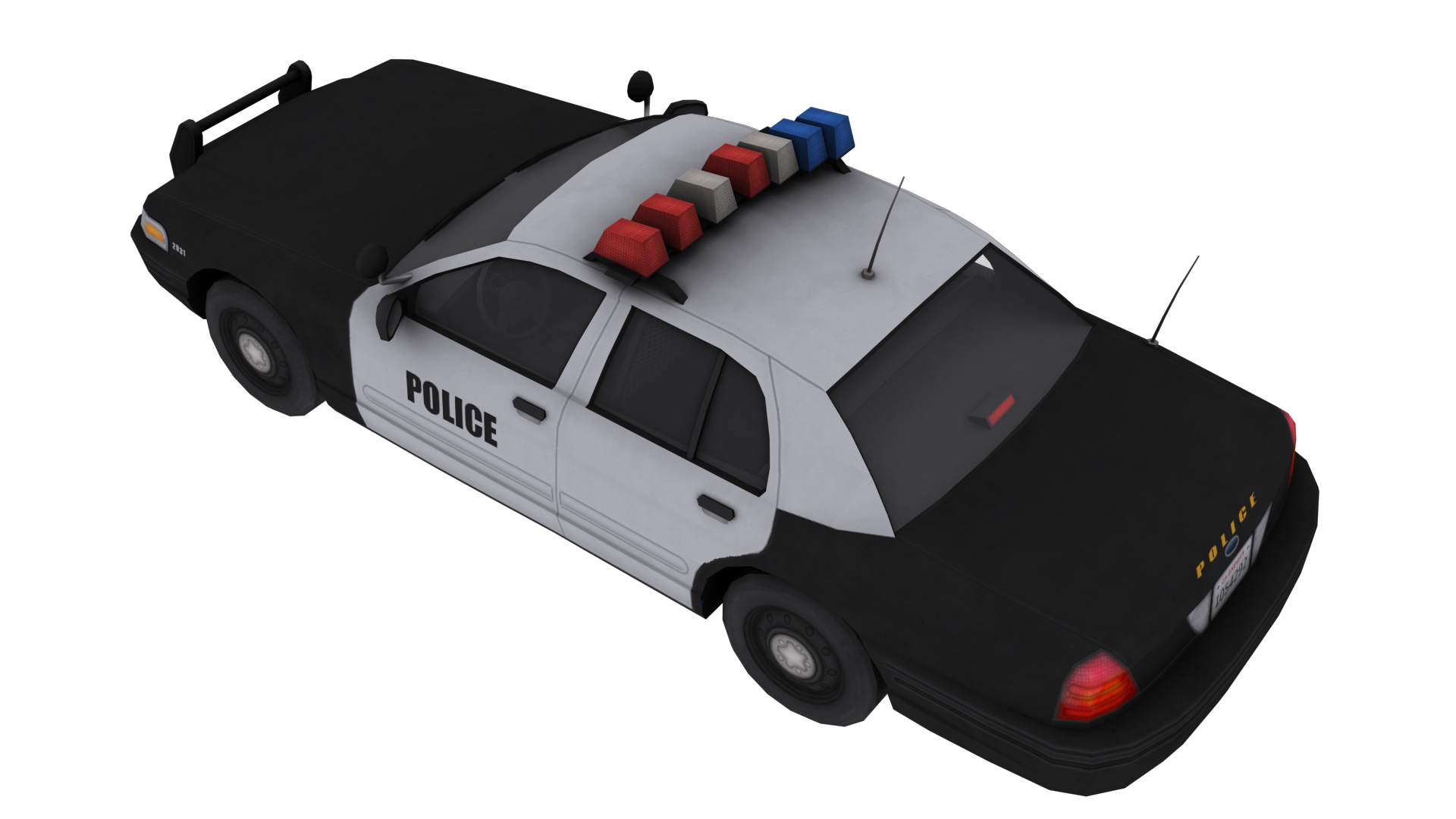 3D police car model - TurboSquid 1680039