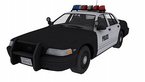 3D police car model