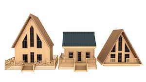 Log Cabin House collection model