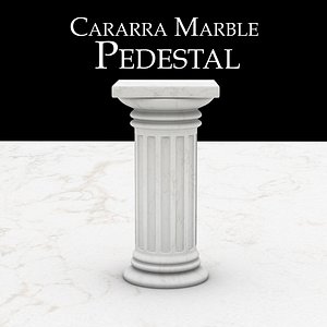 Carrara Marble Pedestal
