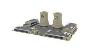 3D Nuclear Power Plant Building