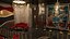 Interior design di lusso del bar della discoteca