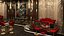 Interior design di lusso del bar della discoteca