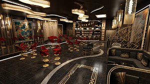 bar club interior 3D