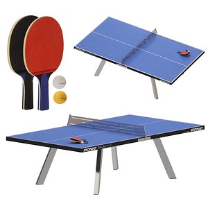 modelo 3d Mesa de ping pong baja poligonal roja - TurboSquid 569623