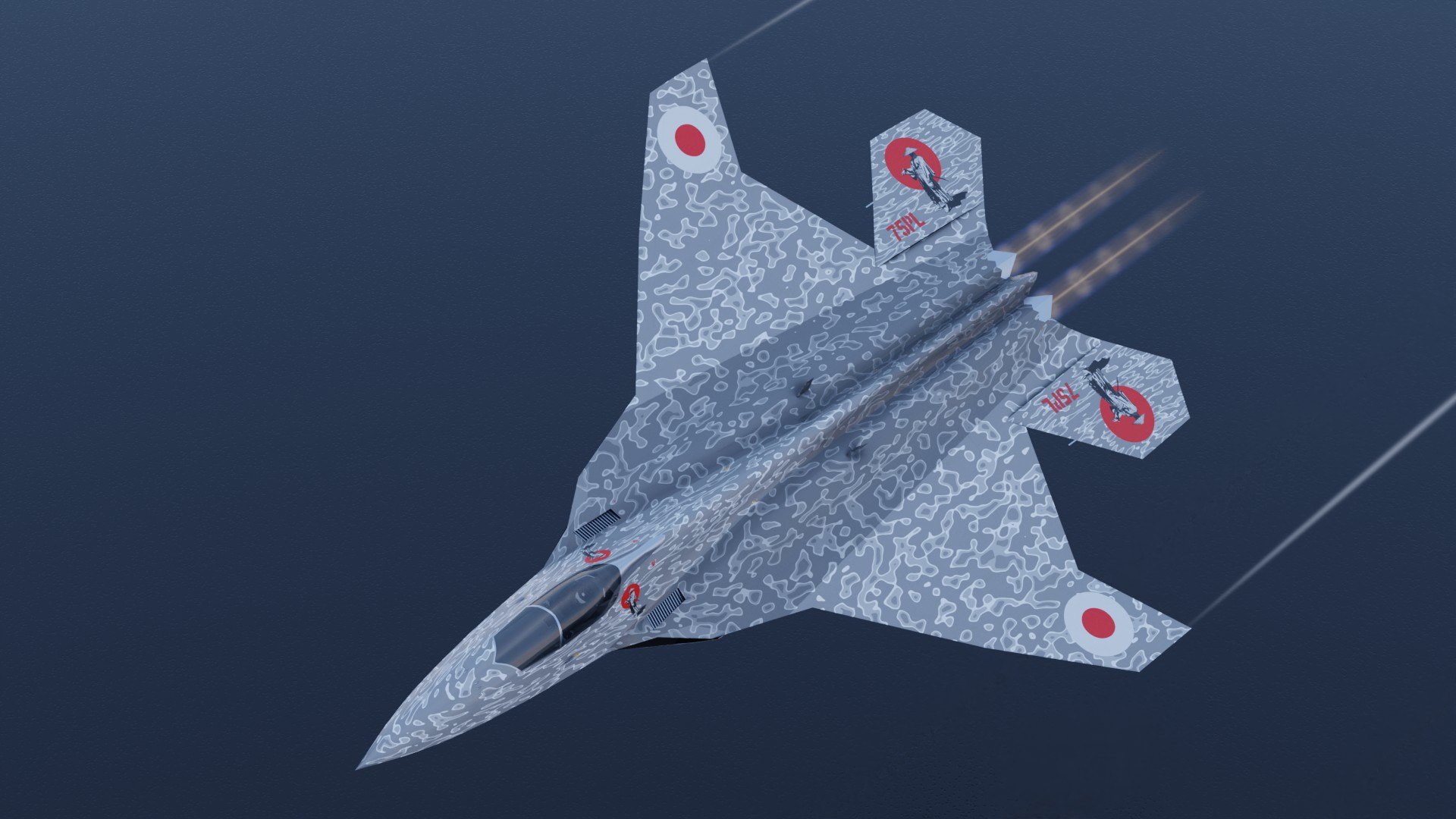 Mitsubishi F-3 F-X Godzilla 3D model https://p.turbosquid.com/ts-thumb/K2/Ethb5d/Hl/preview13/jpg/1709236160/1920x1080/fit_q87/6bbe9e106e9754dc921ded1318cb7d7600cbfe69/preview13.jpg