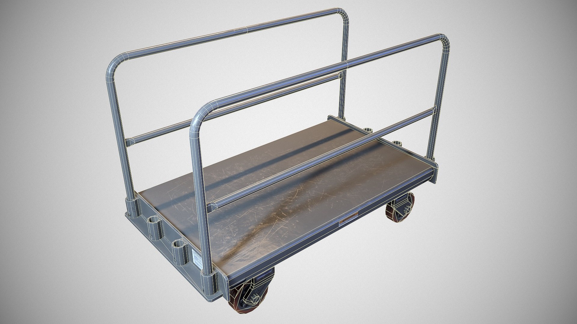 Warehouse Push Cart - 3D Model - TurboSquid 1179795