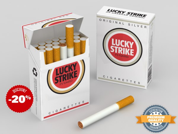modèle 3D de Cigarettes Collection Lucky Strike - TurboSquid 677509
