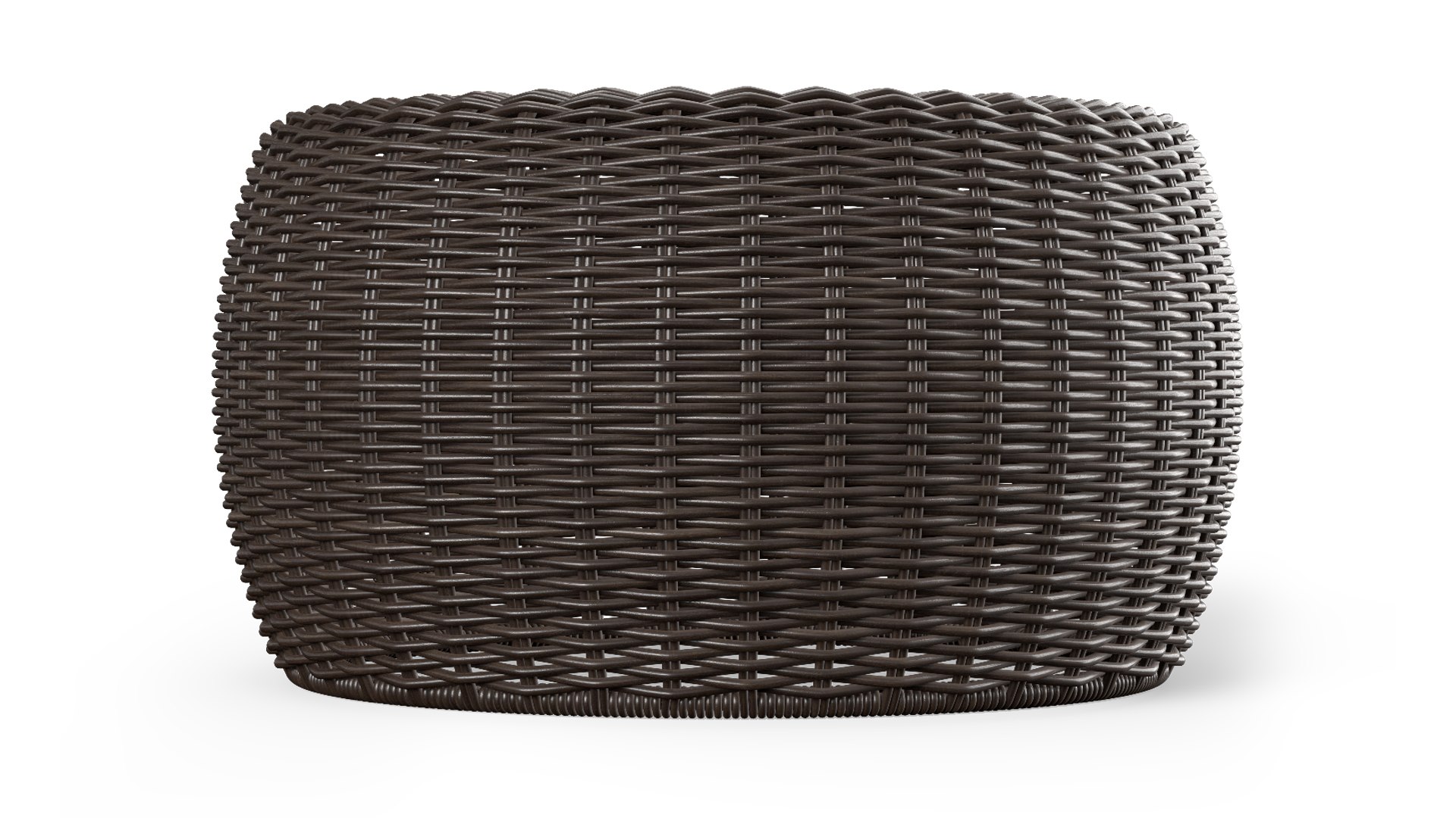 Resin Wicker Footstool Ottoman model - TurboSquid 2155821