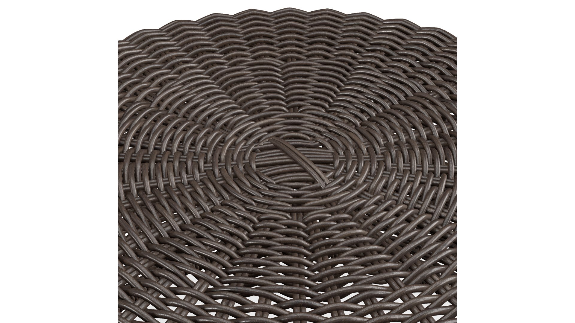 Resin Wicker Footstool Ottoman model TurboSquid 2155821