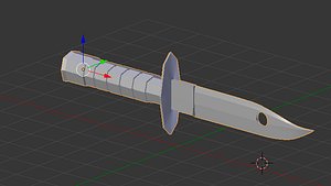 3D knife bayoneta model