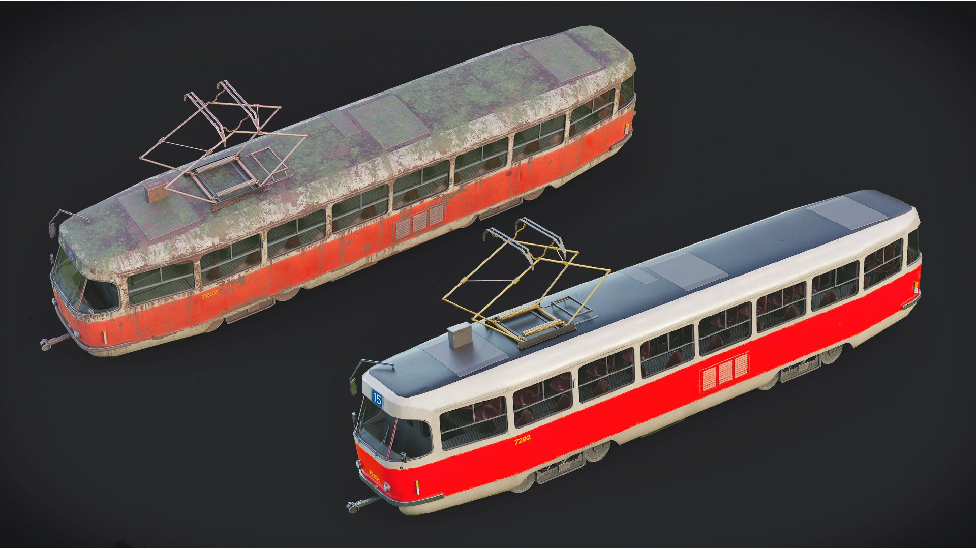 Trams Collection GameReady LODs model https://p.turbosquid.com/ts-thumb/K2/MCFEGr/Kl/render_3/png/1670668957/1920x1080/fit_q87/c7cc74d867d0c4624a8281d0384e6a8ffd437409/render_3.jpg