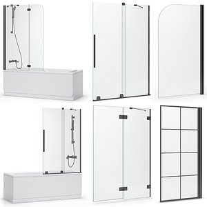 shutters baths radaway set 3D model