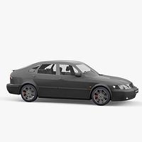 Saab 9-3 2000 lowpoly