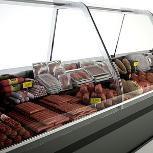 Supermarkets Deli Meat Display