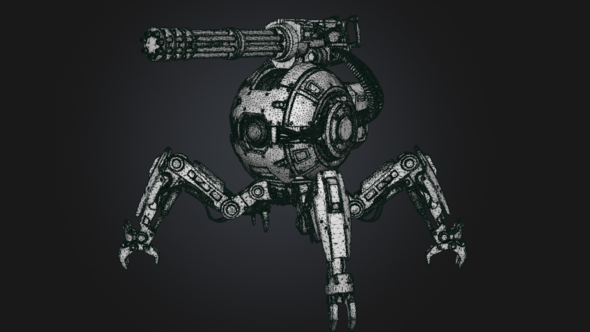 Sci-Fi Autonomous Turret Drone - Heavy Gatling Sentry Mech 3D Model 3D model https://p.turbosquid.com/ts-thumb/K2/XPn0xN/AG/1.1/png/1793389932/1920x1080/fit_q87/e8b92b16312dd991a03439df898febb446eac50d/1.1.jpg