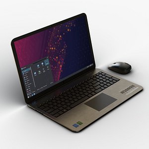 Modern Laptop and Wireless Mouse