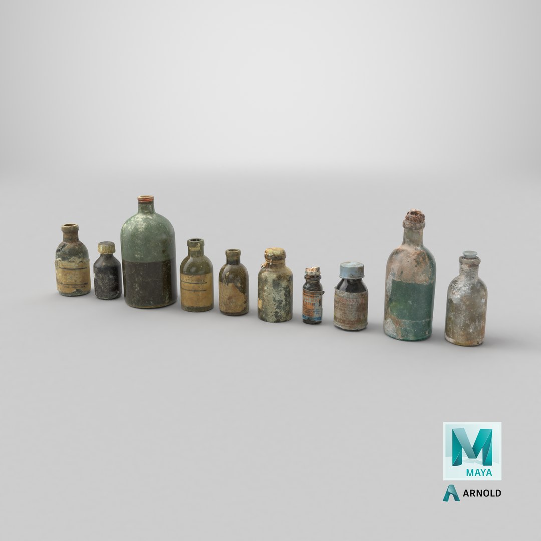 3D Medical Old Bottles Collection https://p.turbosquid.com/ts-thumb/K2/ZMye1a/qi/stemcell_maya_arnold_render/png/1789384090/1920x1080/fit_q87/48e060148a7d15ca379f2901dfb9e0ba88c1543f/stemcell_maya_arnold_render.jpg